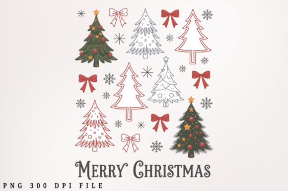 Download Christmas Tree Coquette Bow PNG Design - Premium Resources